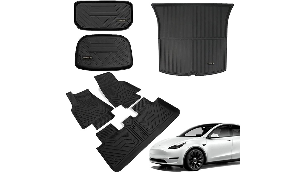 pedigree tesla model y floor mats set