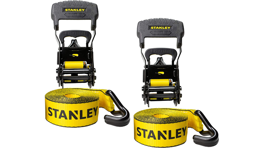 stanley ratchet tie down straps