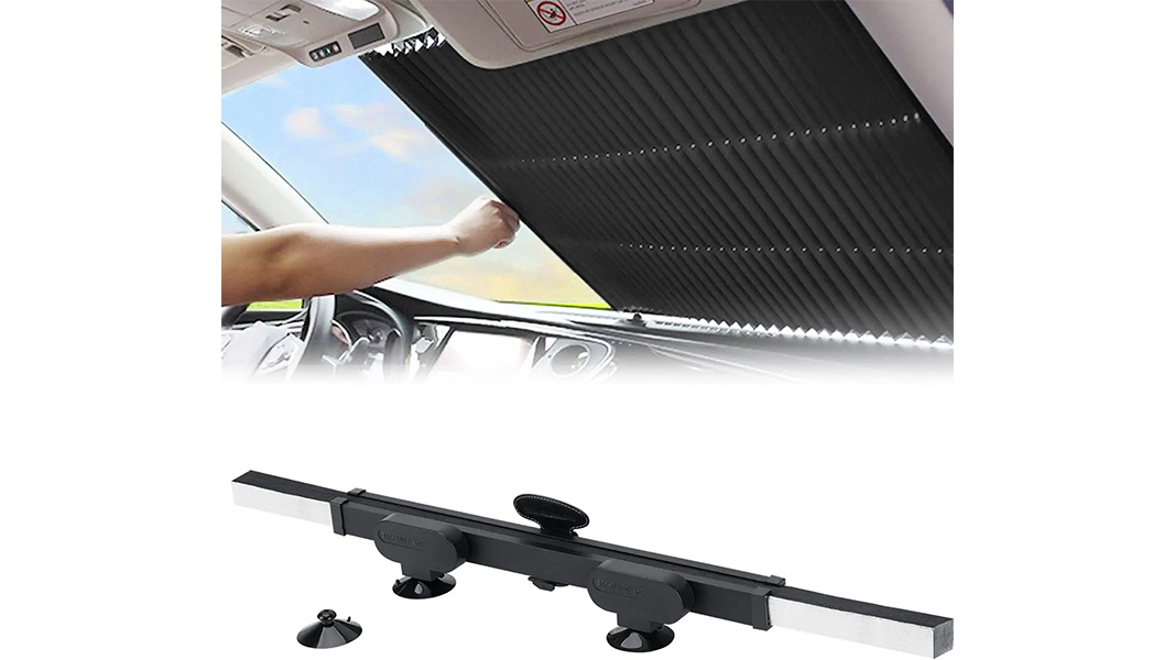 seineca retractable windshield sun shade