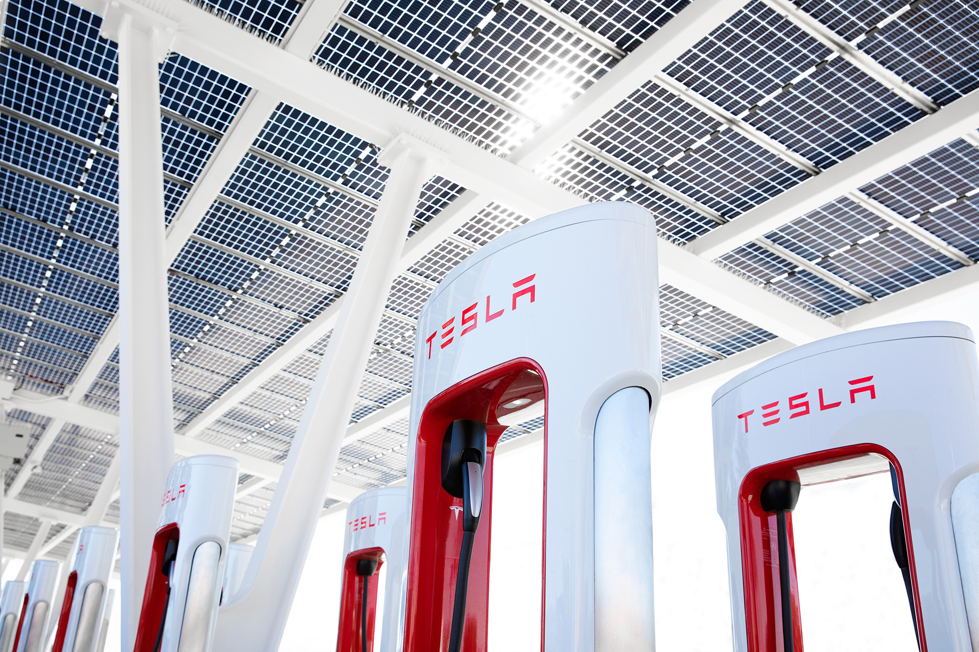 tesla superchargers