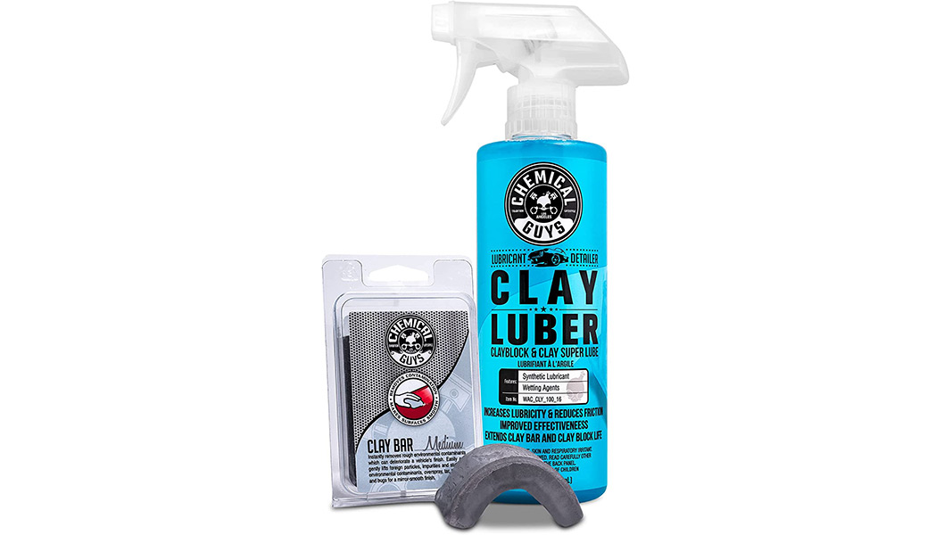 chemical guys medium duty clay bar kit and luber