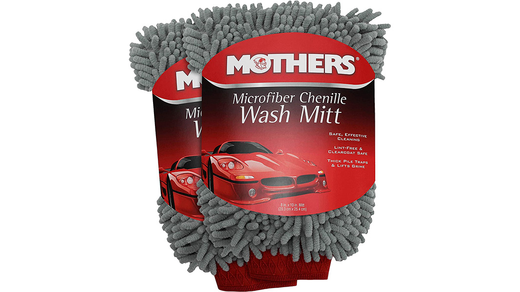 Microfiber Car Wash Mitt Scratch-Free, Blue, 10 x 8 x 3 