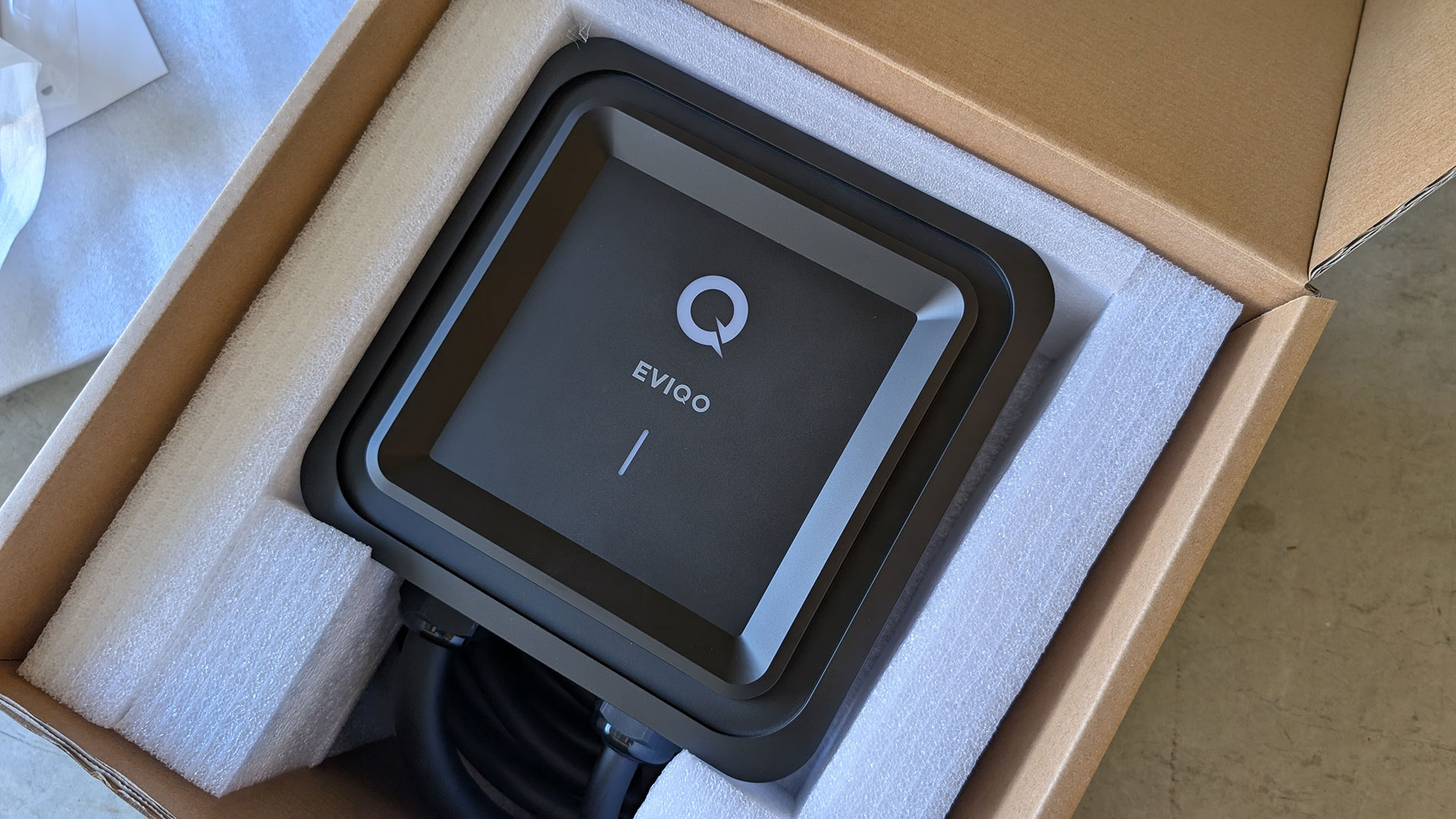 EVIQO Home EV Charger | Photo credit: Jason Siu / EV Pulse