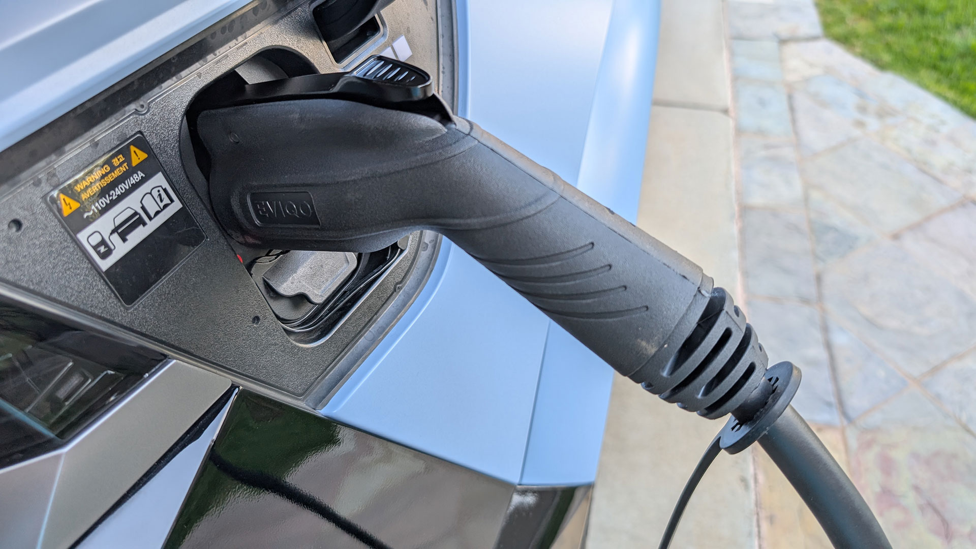 EVIQO Home EV Charger | Photo credit: Jason Siu / EV Pulse