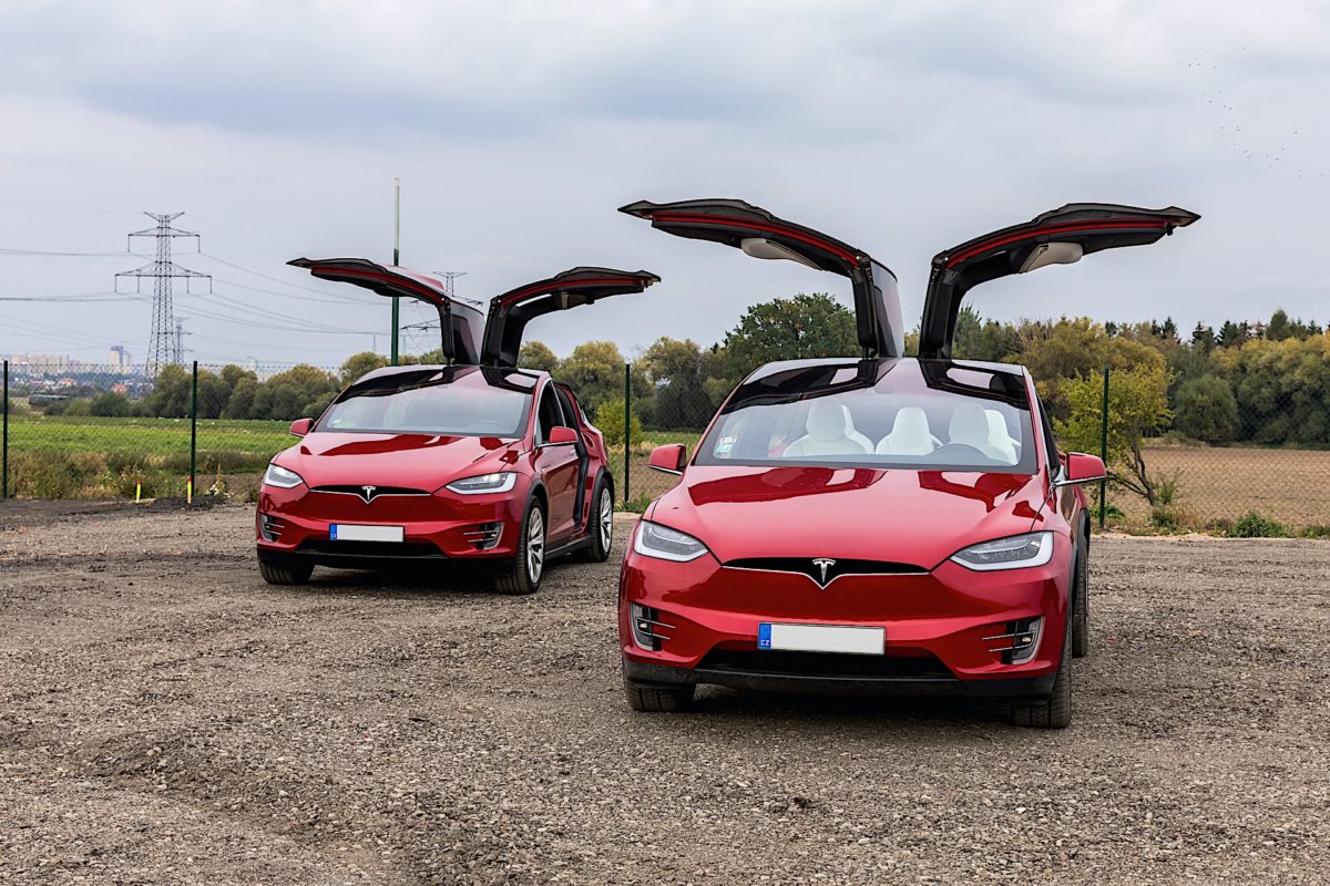 two tesla model x