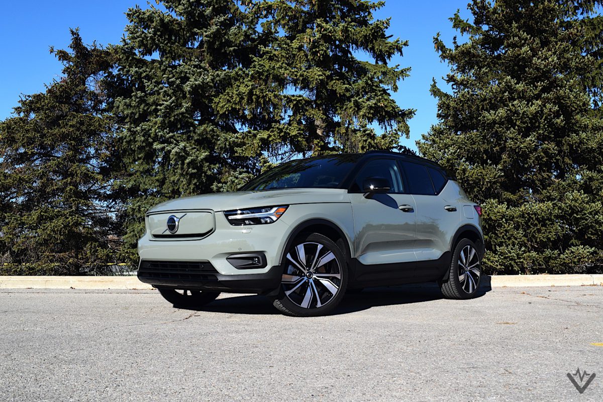 2021 Volvo XC40 Recharge Review Exterior Front 3Q Angle 3