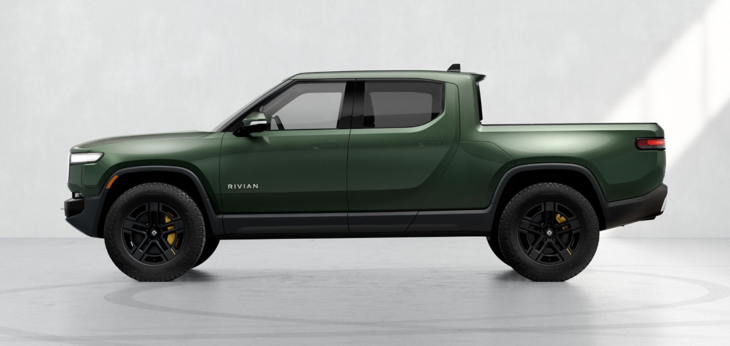 rivian r1t green