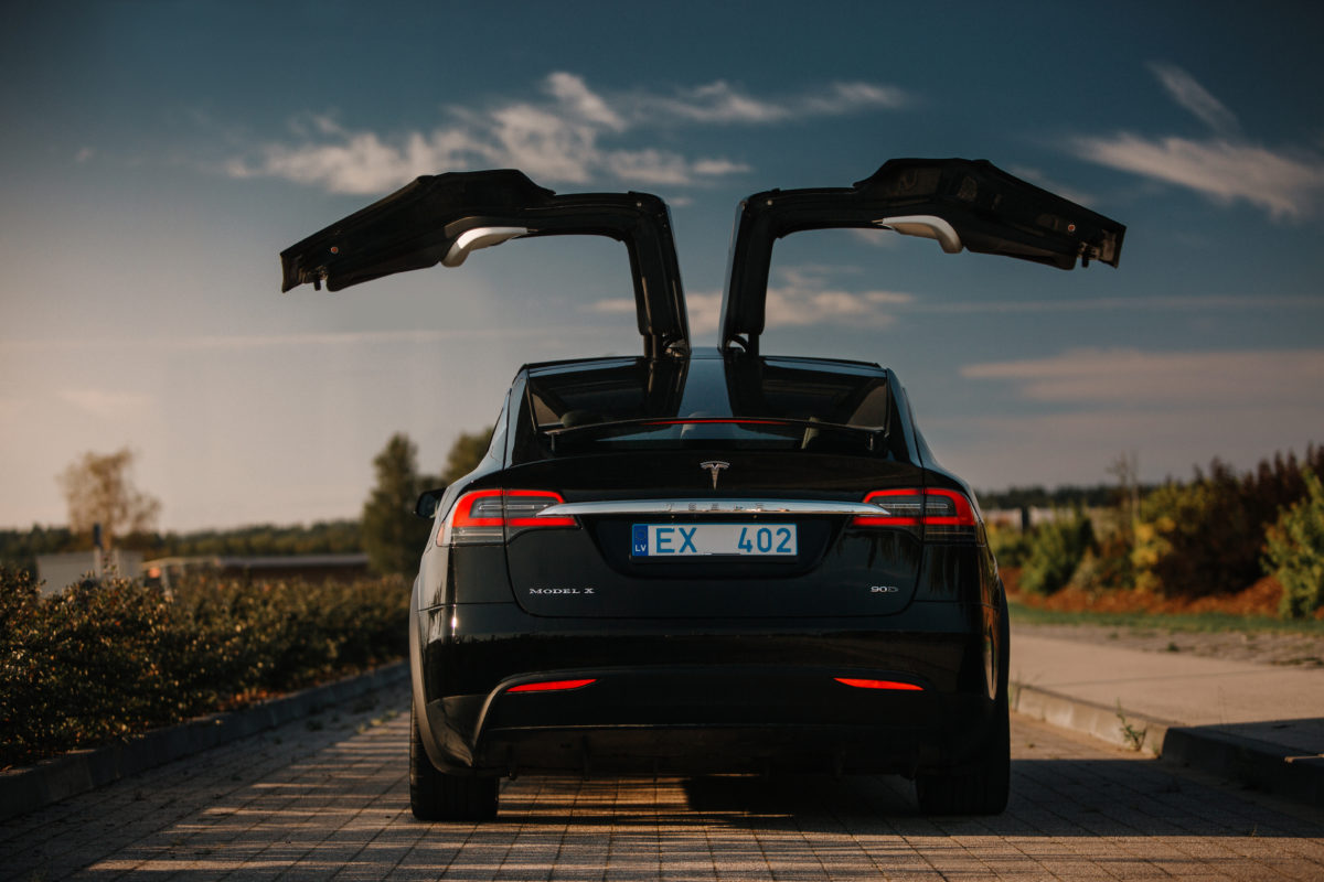 tesla model x rear doors open scaled