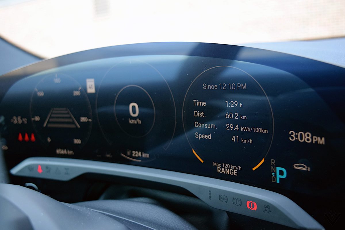 2021 Porsche Taycan 4S Review Interior Digital dashboard 1