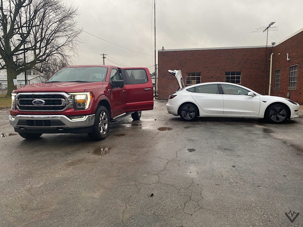 F 150 Pro Power Onboard charging Tesla Model 3 IMG 2367