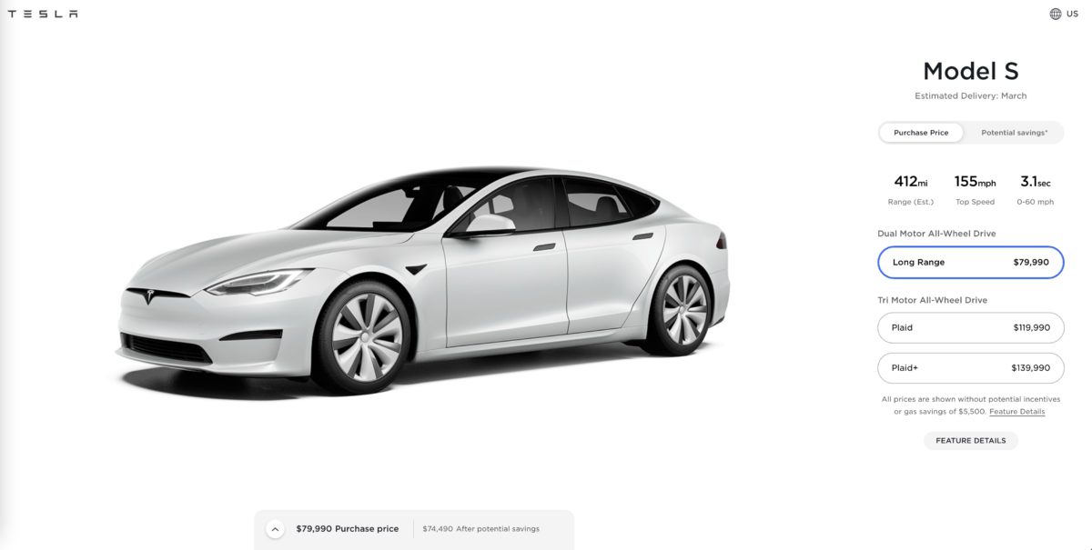 Model S long range