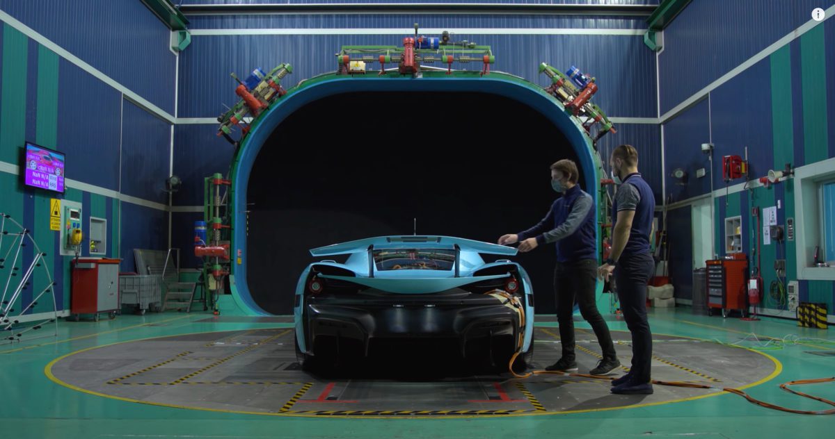 Rimac C Two Final Wind Tunnel Test YouTube