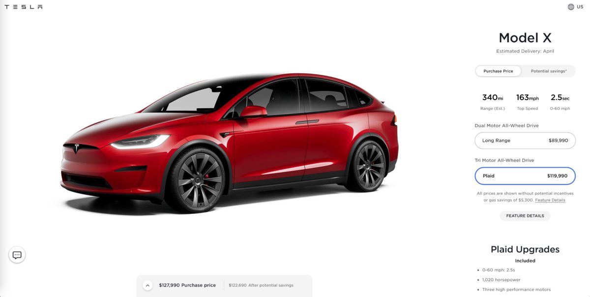 Tesla Model X plaid