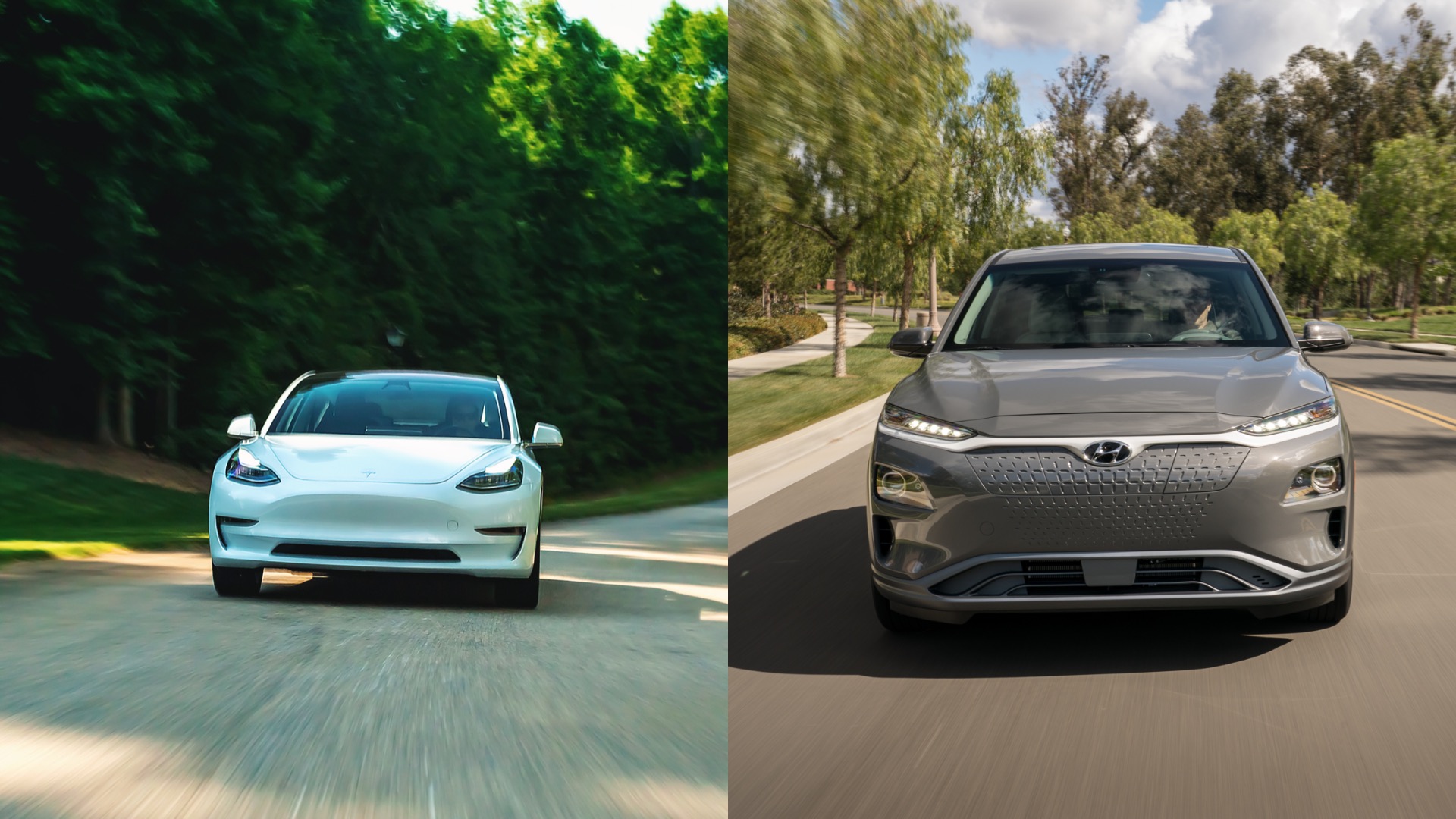 Extraordinary Hyundai Kona Electric Vs Tesla Model 3 Pictures