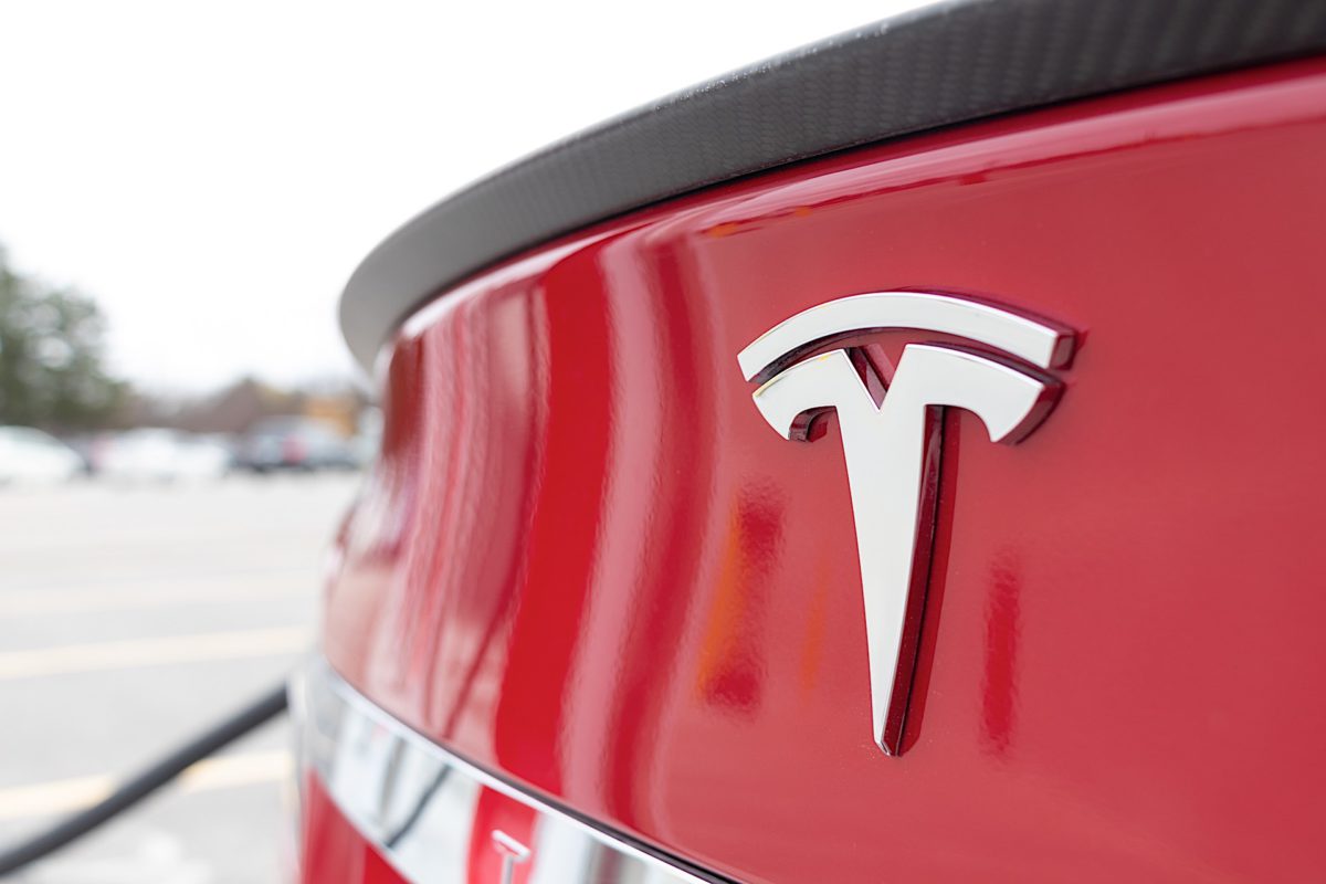 tesla badge