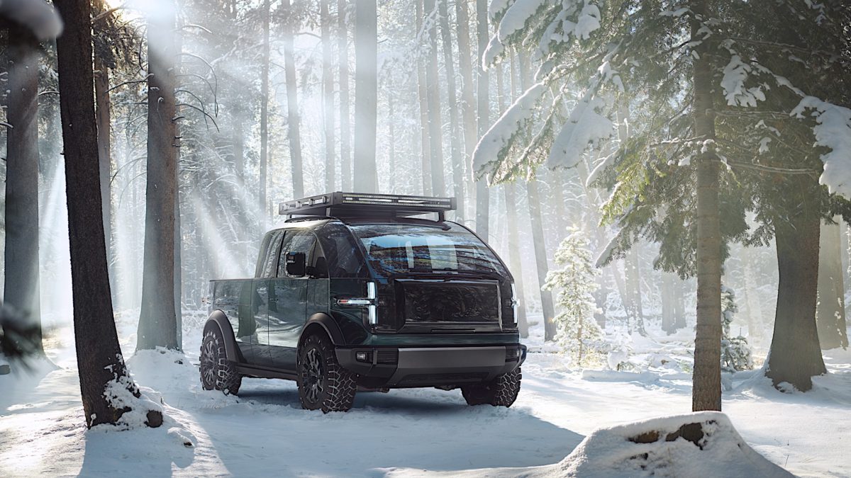 Canoo PickupTruck ExteriorSnow 6 1