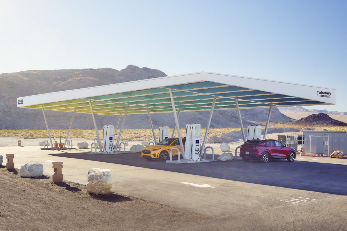 Large 672 ElectrifyAmericaOpens600PublicUltra FastElectricVehicleChargingStationsinLessThanThreeYears