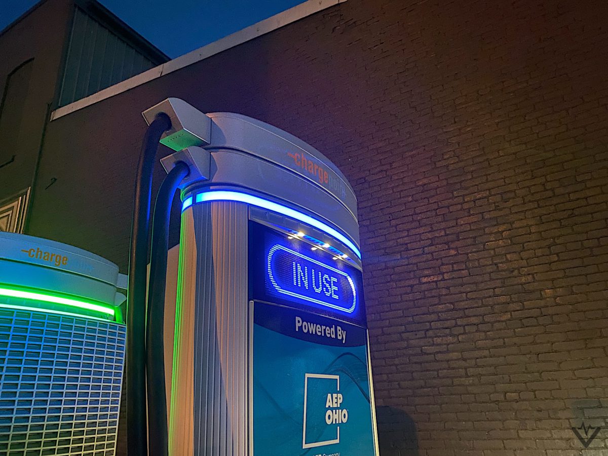 chargepoint in use