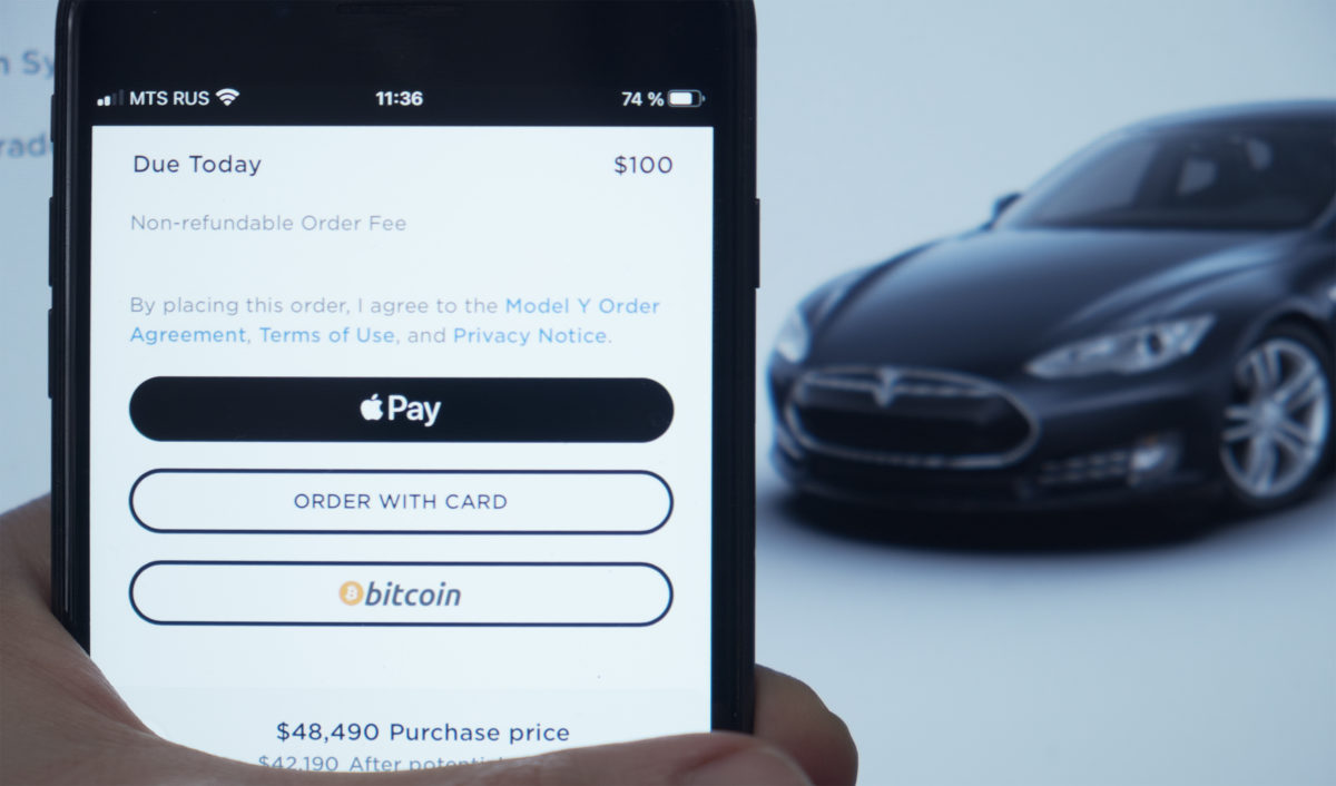buy tesla bitcoin