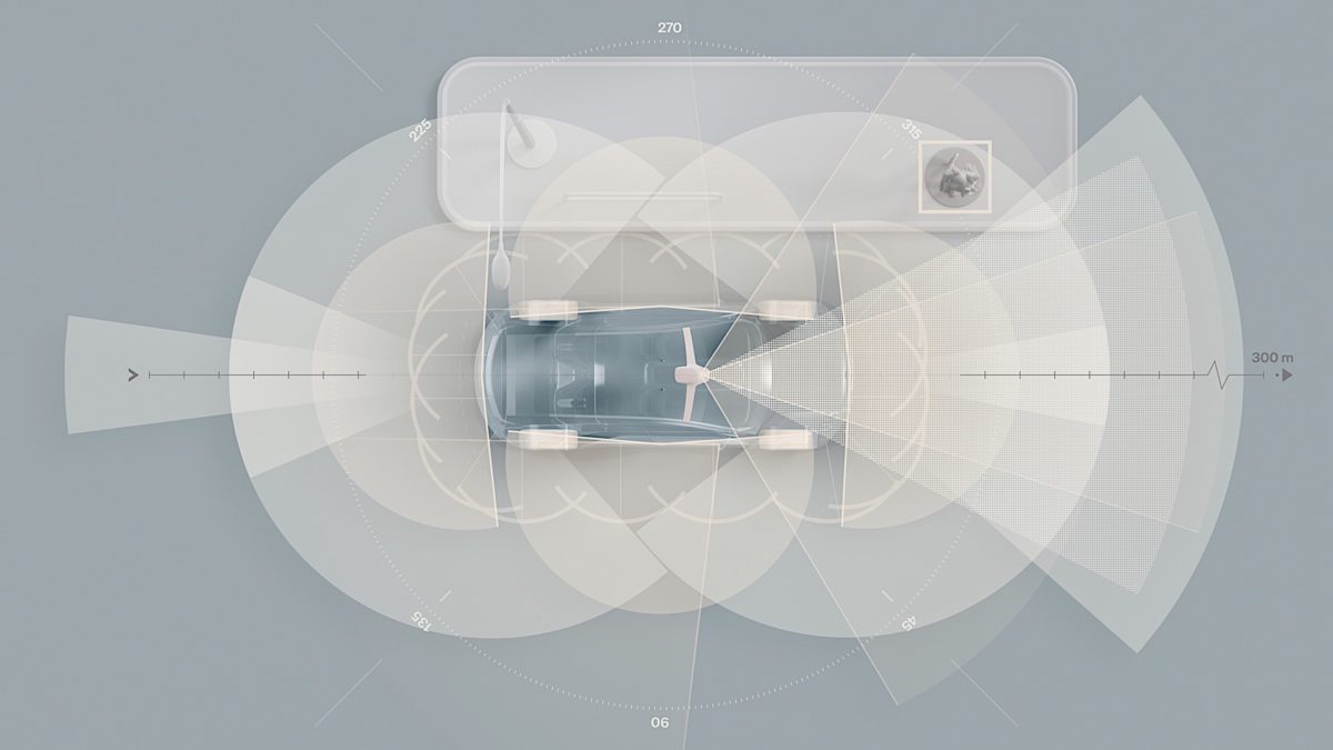 283467 Sensors on electric successor to XC90 Complete sensor set 1