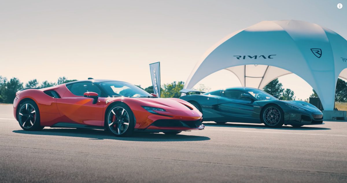 Ferrari SF90 v new Rimac Nevera DRAG RACE WORLD RECORD YouTube