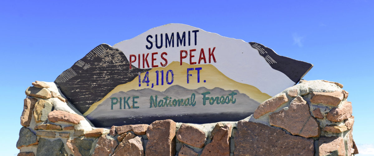 pikes peak sign