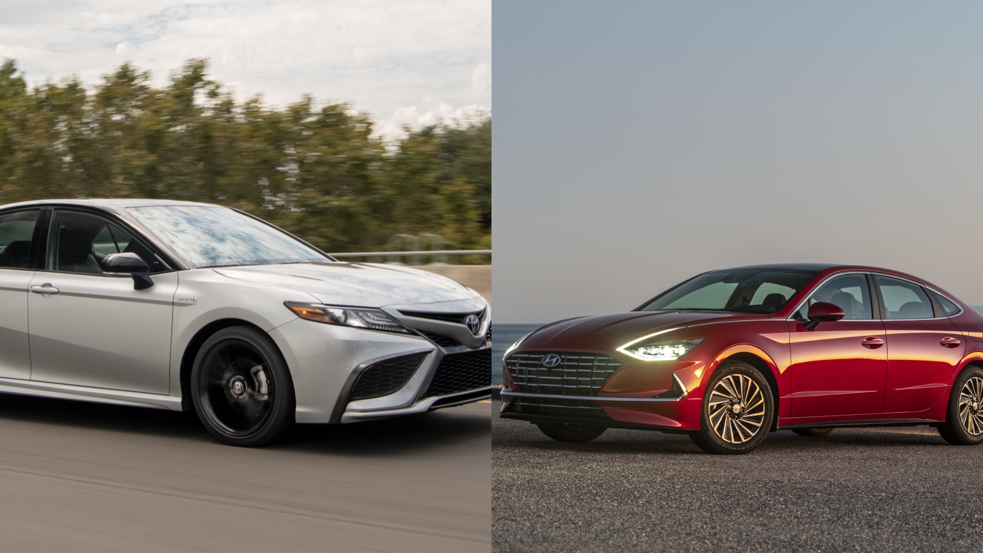 2021 Toyota Camry Hybrid vs. 2021 Hyundai Sonata Hybrid: Which one to ...