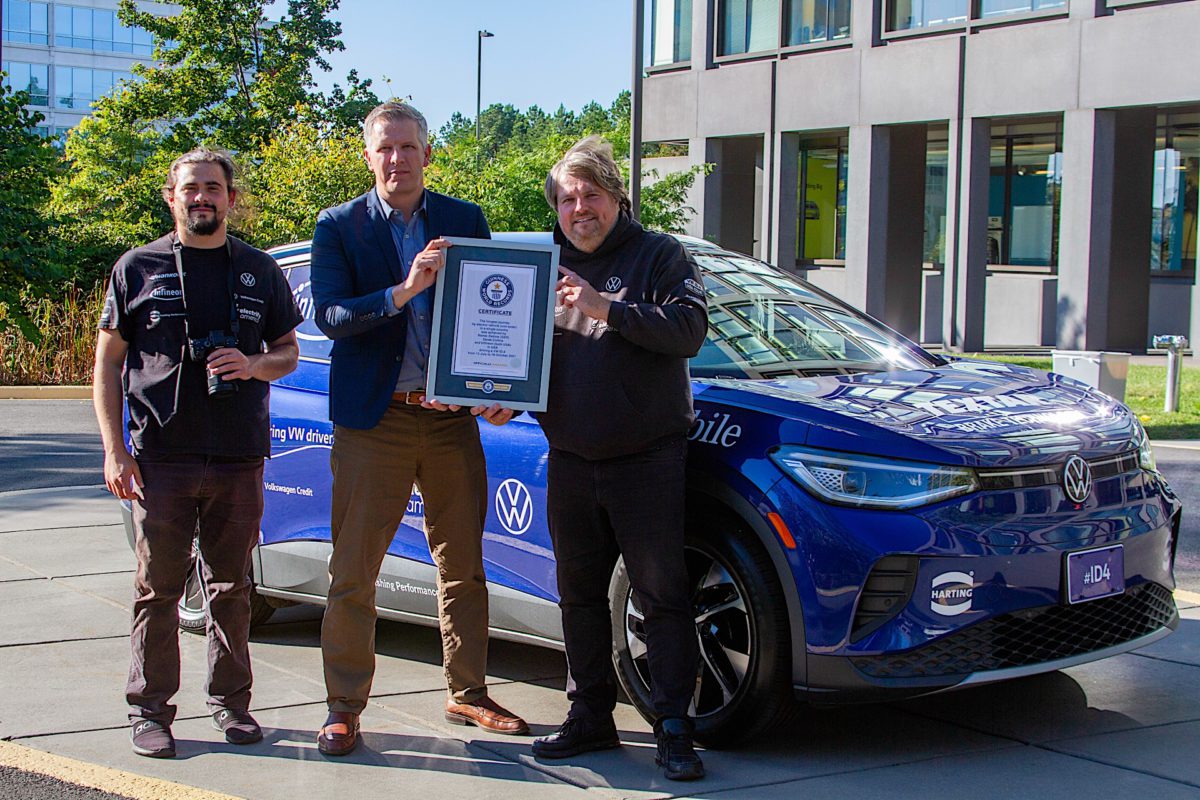 14378 VolkswagenID 4EVUSAtourteamawardedaGUINNESSWORLDRECORDStitle