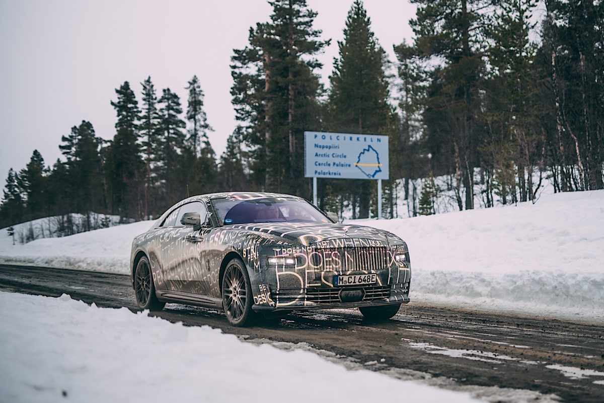 Rolls Royce Spectre winter testing 8