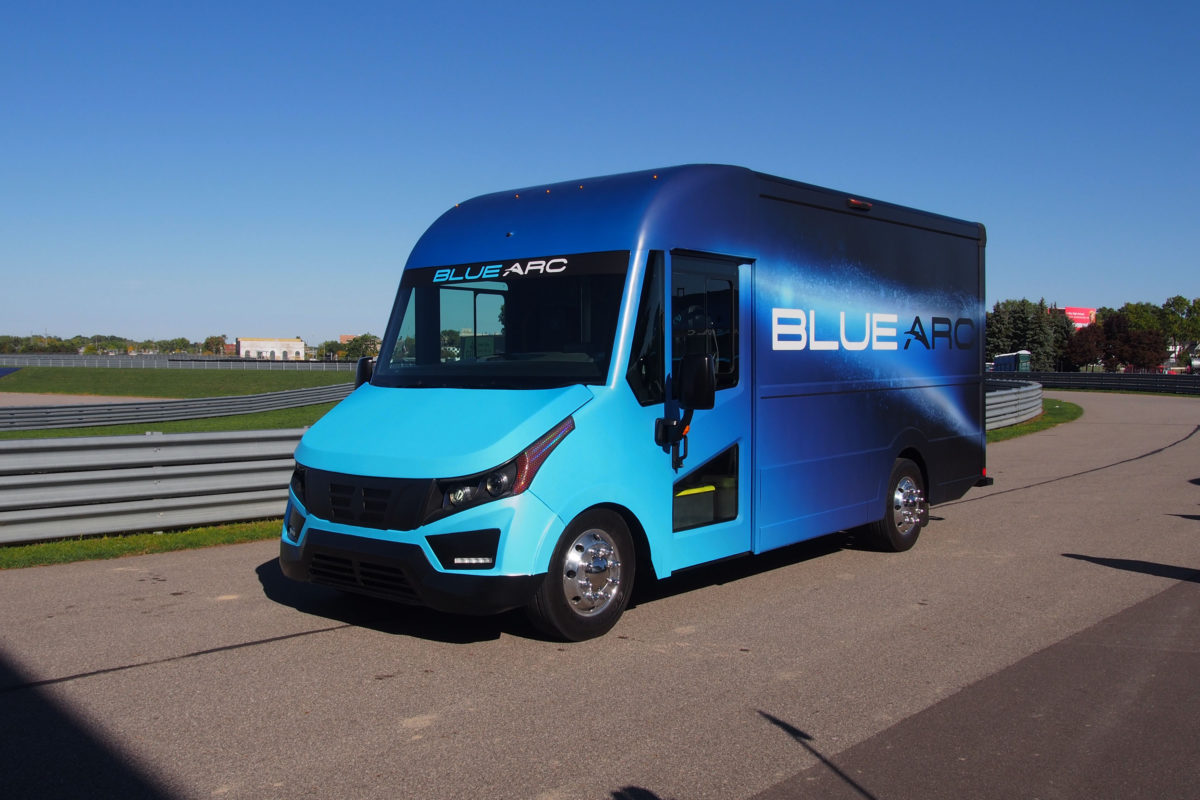 Blue Arc Electric Delivery Van Main Art