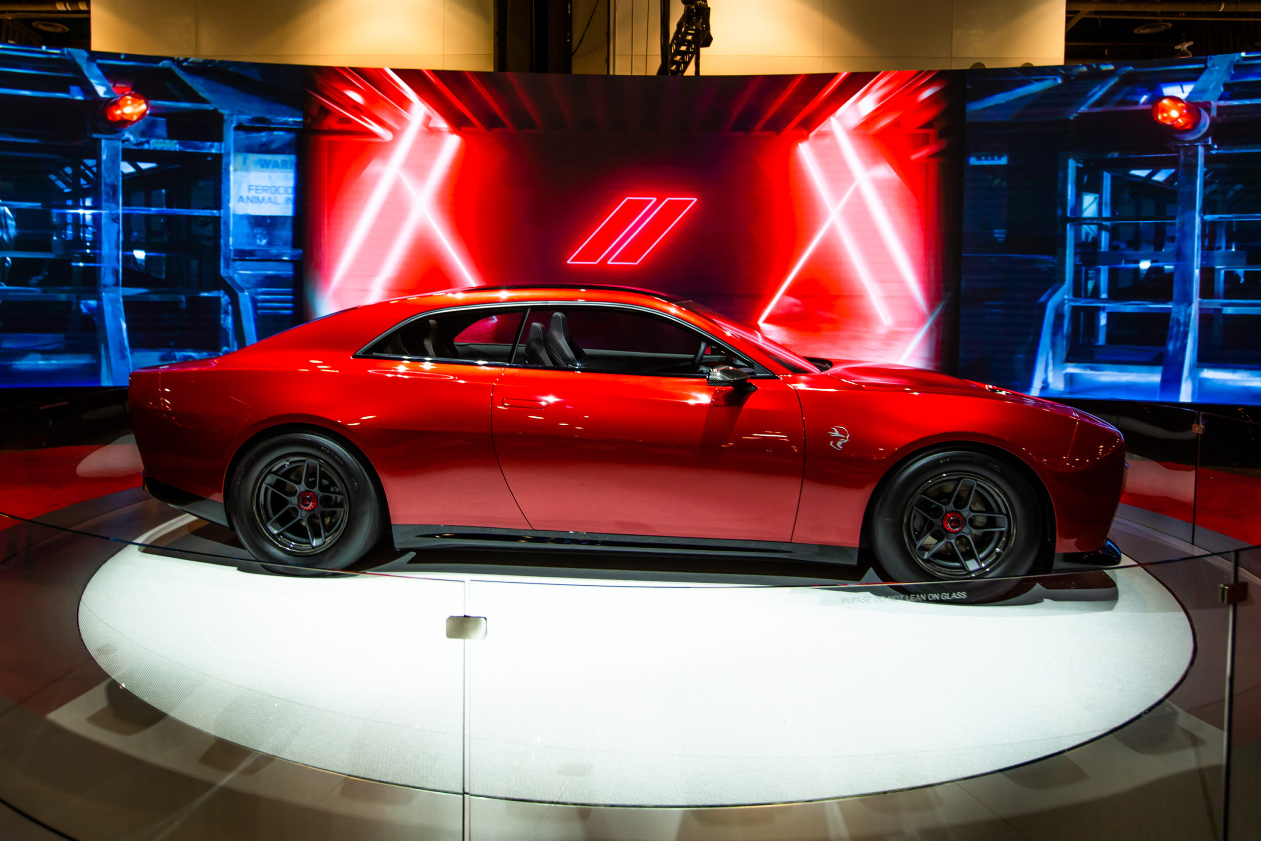 Dodge Shows Off Stryker Red Charger Daytona SRT Banshee Concept At SEMA   Dodge Charger Daytona SRT Banshee Stryker Red 7 Scaled 