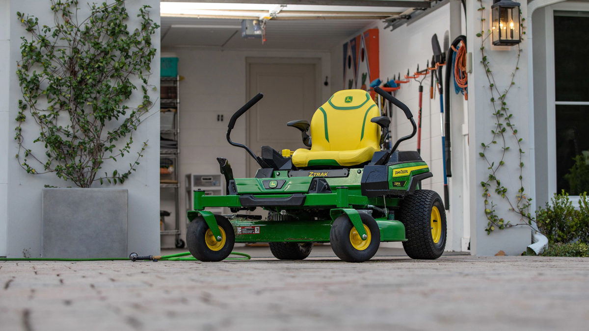 john deere all electric residential zero turn mower