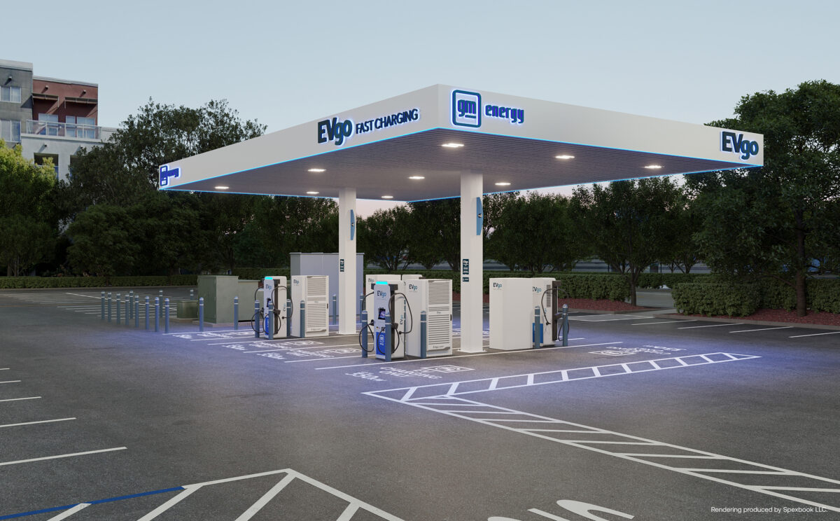 gm energy evgo charging destination